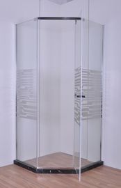 Puerta de cristal del pivote de la forma de Dimond del espejo de los recintos de la ducha del cuadrante de la aduana los 900MM