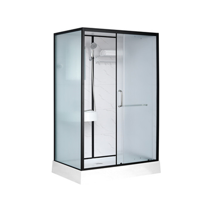 Aluminio negro de acrílico blanco de la bandeja 1100*800*2150m m del ABS de las cabinas de la ducha