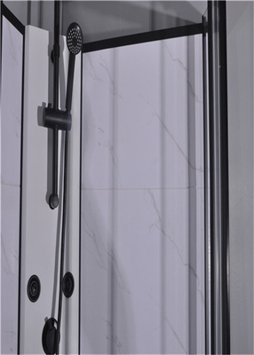 Cabinas de la ducha del cuarto de baño, unidades de la ducha 850 x 850 x 2250 milímetros de aluminio del negro