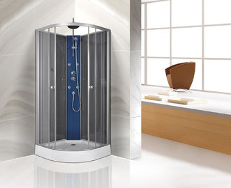 Pintura de aluminio curvada de la parada de ducha de la estructura simple con el tenedor de la ducha