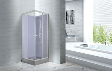Cabinas de cristal pintadas blanco impermeable de la ducha de los perfiles, equipos de cristal de la parada de ducha