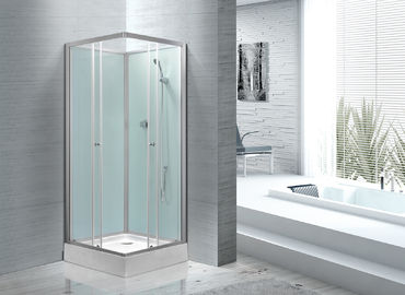 Pasillos de la aptitud cabina de cristal de la ducha 800 x 800 con el marco de aluminio de plata