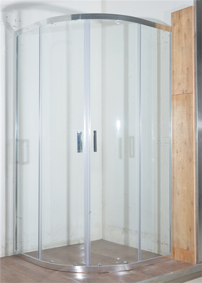 Cubierta de ducha de esquina curva, 900x900x1900mm Cubierta de ducha y baño de aluminio cromo