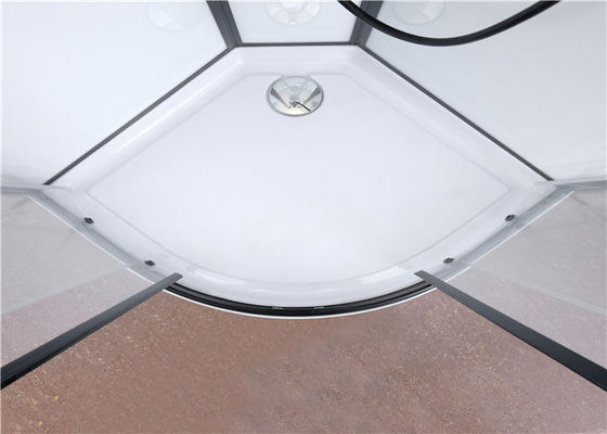 Cubículos derechos libres de la ducha del cuadrante con el panel fijo de cristal moderado transparente