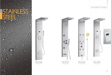 Los paneles comerciales clasificados estrella de la ducha del acero inoxidable de los hoteles, el panel de la esquina de la ducha