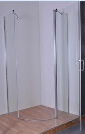 Solos recintos con bisagras de la ducha del cuadrante de la puerta con el panel fijo doble