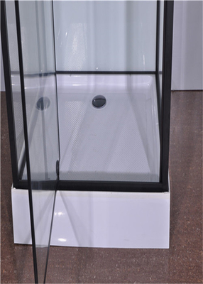 Puerta del pivote de la moda, paradas de ducha de la esquina, cabina cuadrada de la ducha con la bandeja de acrílico blanca
