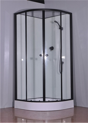 el marco negro de la aleación de aluminio de 900*900*2150m m endureció la cabina de cristal de la ducha