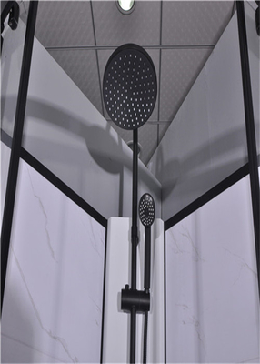 Cabinas de la ducha del cuarto de baño, unidades de la ducha 850 x 850 x 2250 milímetros de aluminio del negro