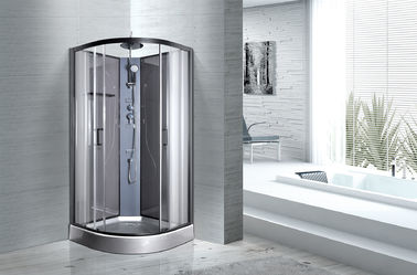 Cabinas convenientes de la ducha del cuarto de baño de la comodidad con el panel trasero gris claro 663C de los 4MM