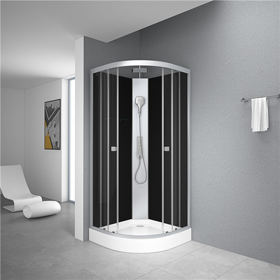 Cabina de ducha con bandeja de acrílico blanco y techo 85X85X225cm
