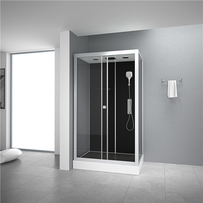 Cabina de ducha con bandeja de acrílico blanco 1100*800*2250cm de aluminio silicio