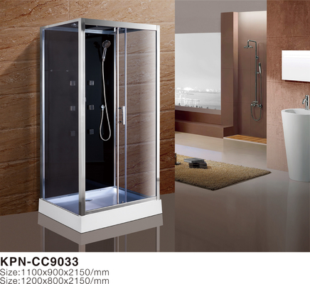Cabina de ducha con bandeja de acrílico blanco 1100*800*2150cm de aluminio silicio