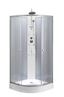 Cubículos de cristal moderados transparentes de la ducha del cuadrante con la BANDEJA del ABS del 15.5cm