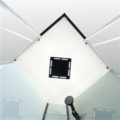 Cubículos derechos libres de la ducha del cuadrante con el panel fijo de cristal moderado transparente