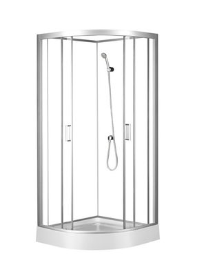 El marco de la aleación de aluminio de Cirle 900*900*2150m m endureció la cabina de cristal de la ducha