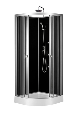 El marco de la aleación de aluminio de Cirle 900*900*2150m m endureció la cabina de cristal de la ducha