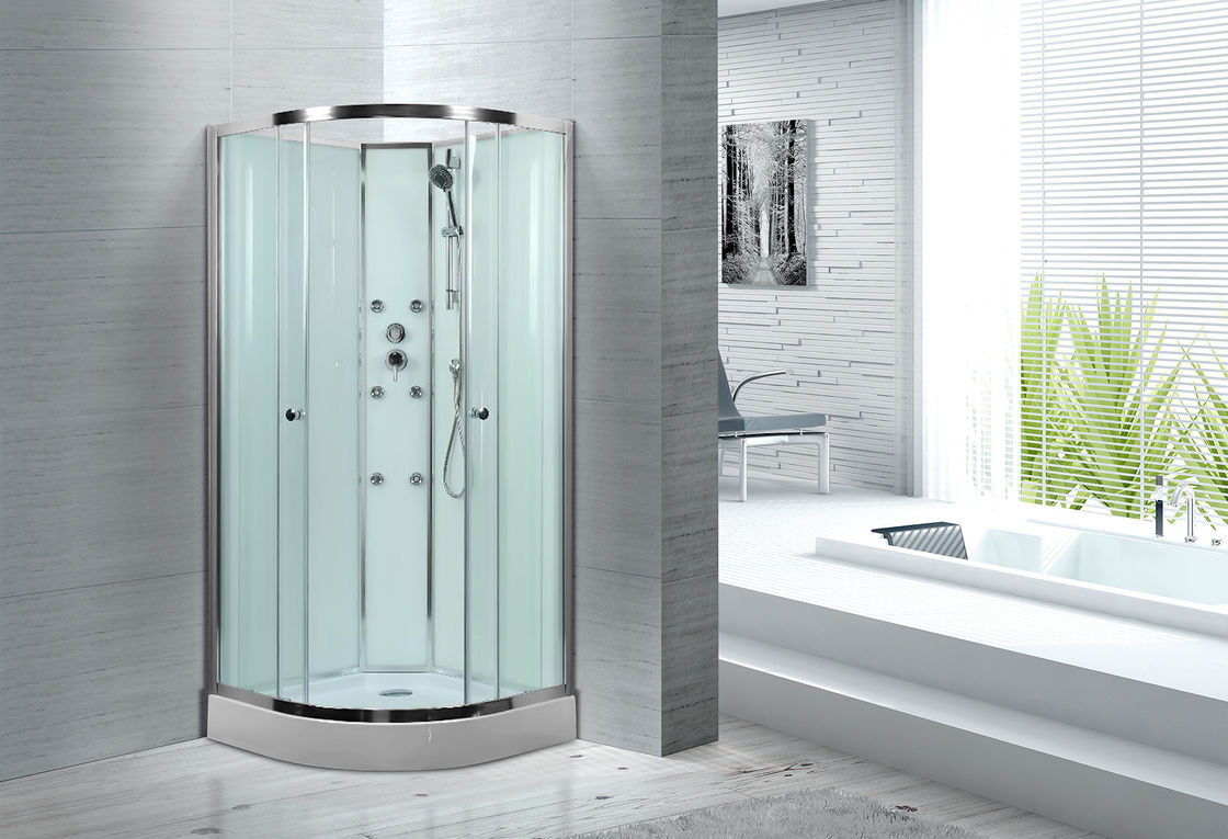 Cabinas de cristal blancas adicionales espaciosas de la ducha para los clubs de campo/la propiedad de Real Estate